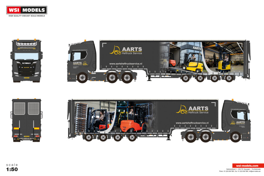 Schaalmodel Scania R Highline - Aarts heftruck service scania r highlin 1 - AHS26